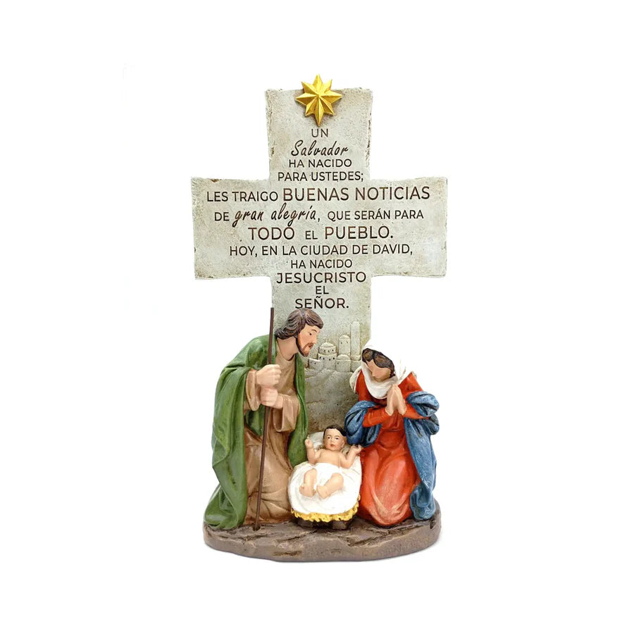 Cruz Nacimiento 30cm Con texto en español