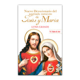 Nuevo devocionario del sagrado corazón de Jesús y María + letra grande