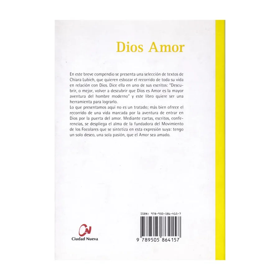 Dios Amor de Chiara Lubich