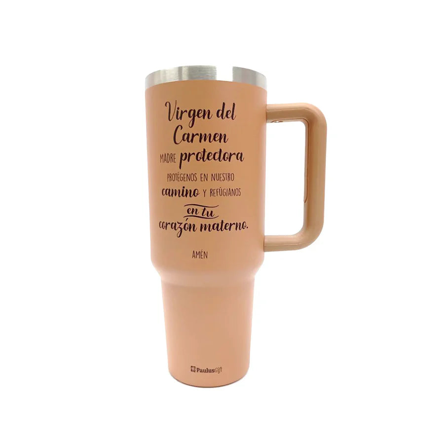 TERMO INTERIOR EN ACERO - VIRGEN DEL CARMEN