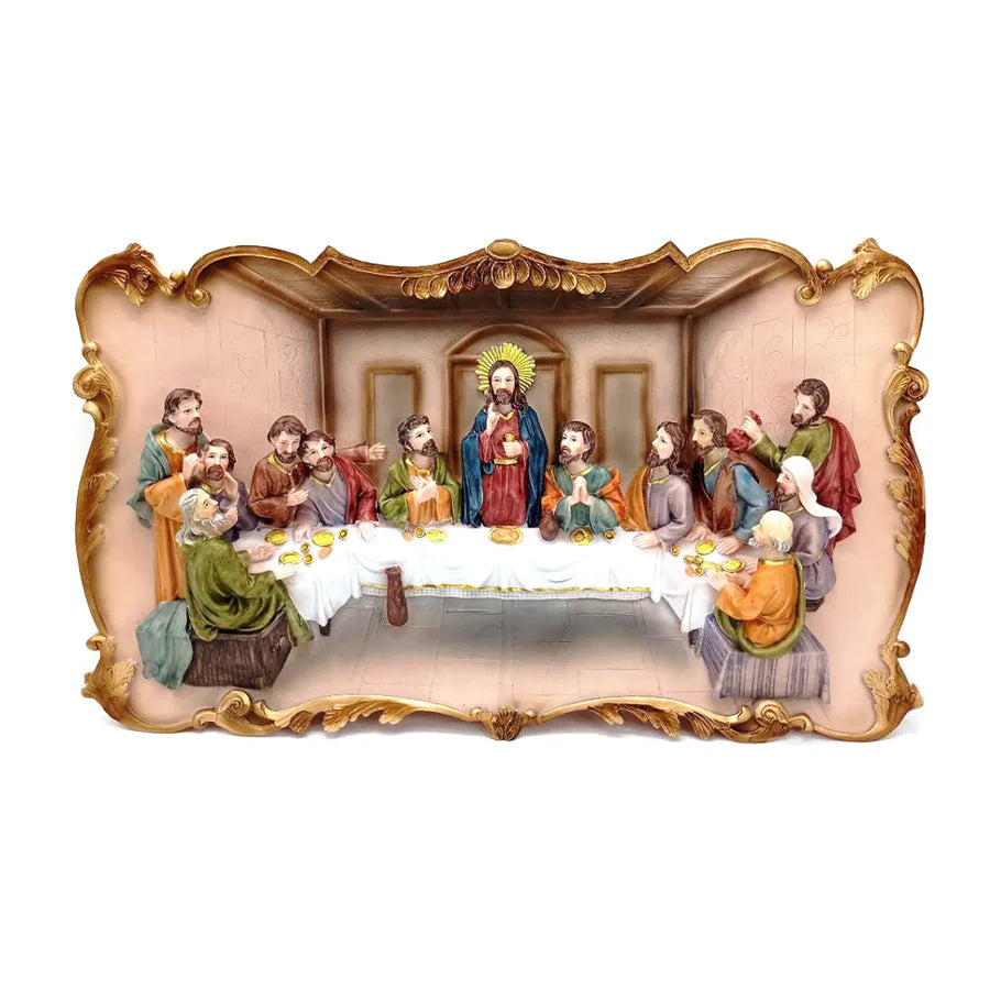 ULTIMA CENA CUADRO CON RELIEVE RECTANGULAR 70 CM